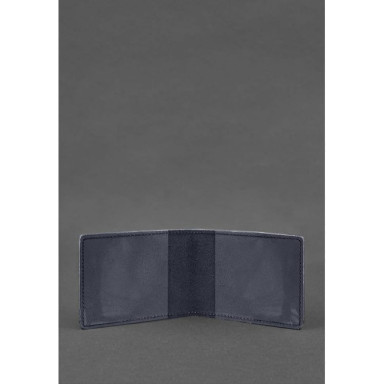 Leather cover for the certificate of the Marine Guard dark blue
