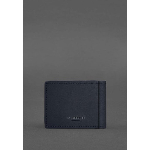 Шкіряна обкладинка на посвідчення Морської охорони темно-синя