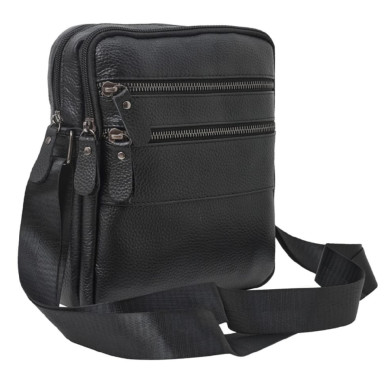 Барсетка м'яка шкіряна BUFFALO BAGS M6076A чорна