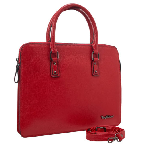 Сумка шкіряна Tony Bellucci 0801-282 червоний флотар
