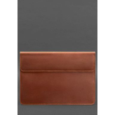 Magnetic Leather Notebook Case Unisex Light Brown Crazy Horse