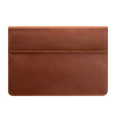 Magnetic Leather Notebook Case Unisex Light Brown Crazy Horse