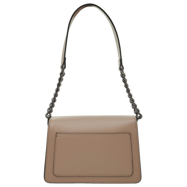 Кожаная женская сумка Virginia Conti Italy - Art02485blacktaupe