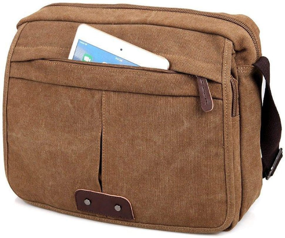 Men's bag Vintage 14445 textile Brown