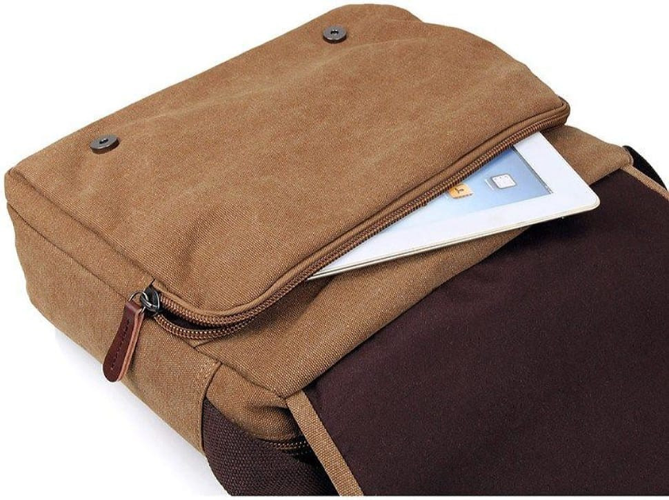 Men's bag Vintage 14445 textile Brown