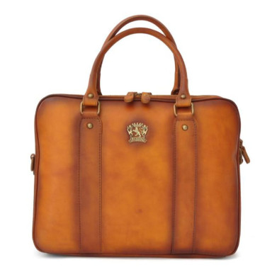 Pratesi BCO230 - Briefcase Magliano in cow leather Bruce Cognac