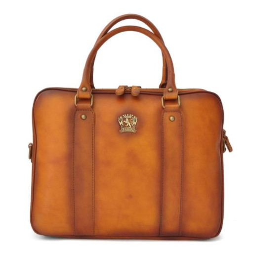 Pratesi BCO230 - Briefcase Magliano in cow leather Bruce Cognac