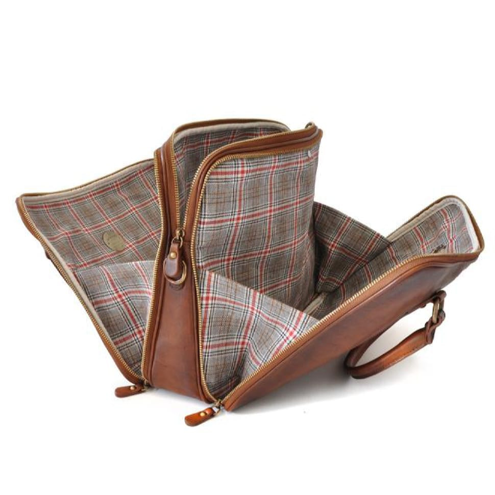Pratesi BCO230 - Briefcase Magliano in cow leather Bruce Cognac