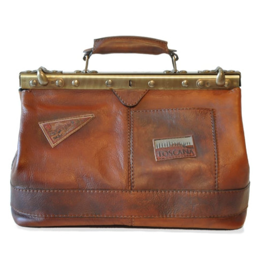 Pratesi BMA127/35 - Handbag San Casciano в шкіряній шкірі Bruce Brown