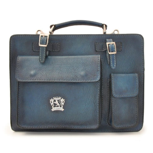 Pratesi BBL466/34 - Business Bag Milano Medium в шкіряній шкірі Bruce Blue