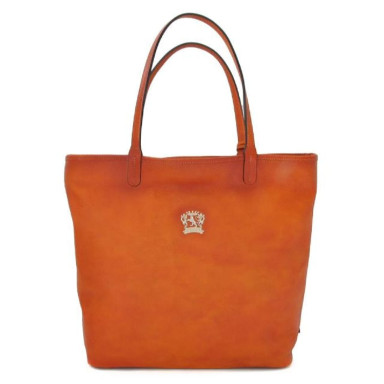 Pratesi BAR461 - Monterchi Tote Bag in cowhide leather Bruce Orange