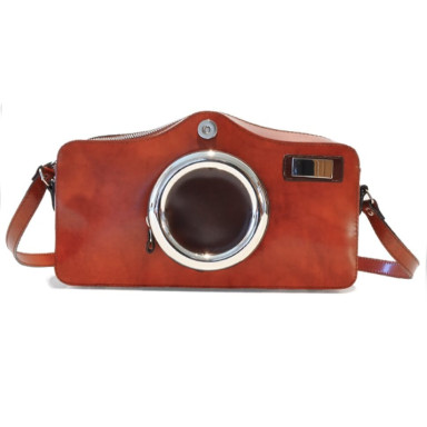 Pratesi RMA444 - Photocamera Radica Shoulder Bag in cow leather Radica Brown