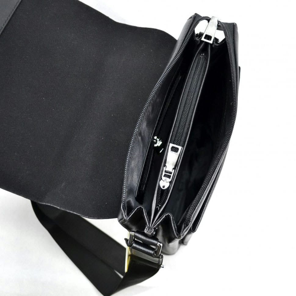 Барсетка м'яка із шкірозамінника ТМ Bonis 6820-1 чорна