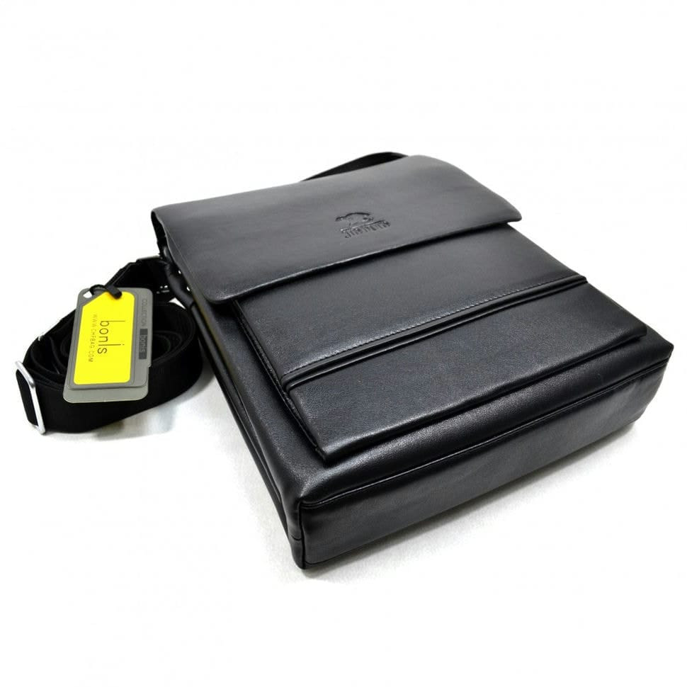 Барсетка м'яка із шкірозамінника ТМ Bonis 6820-1 чорна