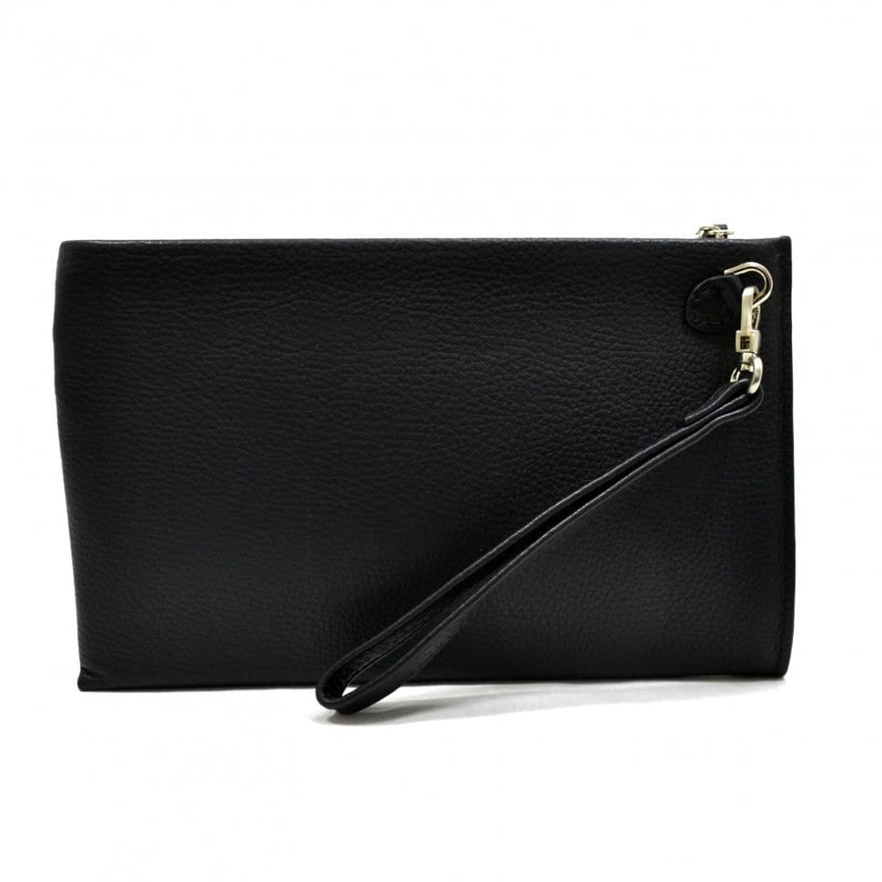 Барсетка кистьова шкіряна DESISAN 1460-011 чорний флотар