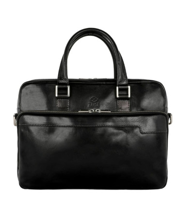 Womens Leather Briefcase Laptop Bag - Orlando -  Black color -  Time Resistance 5216001W