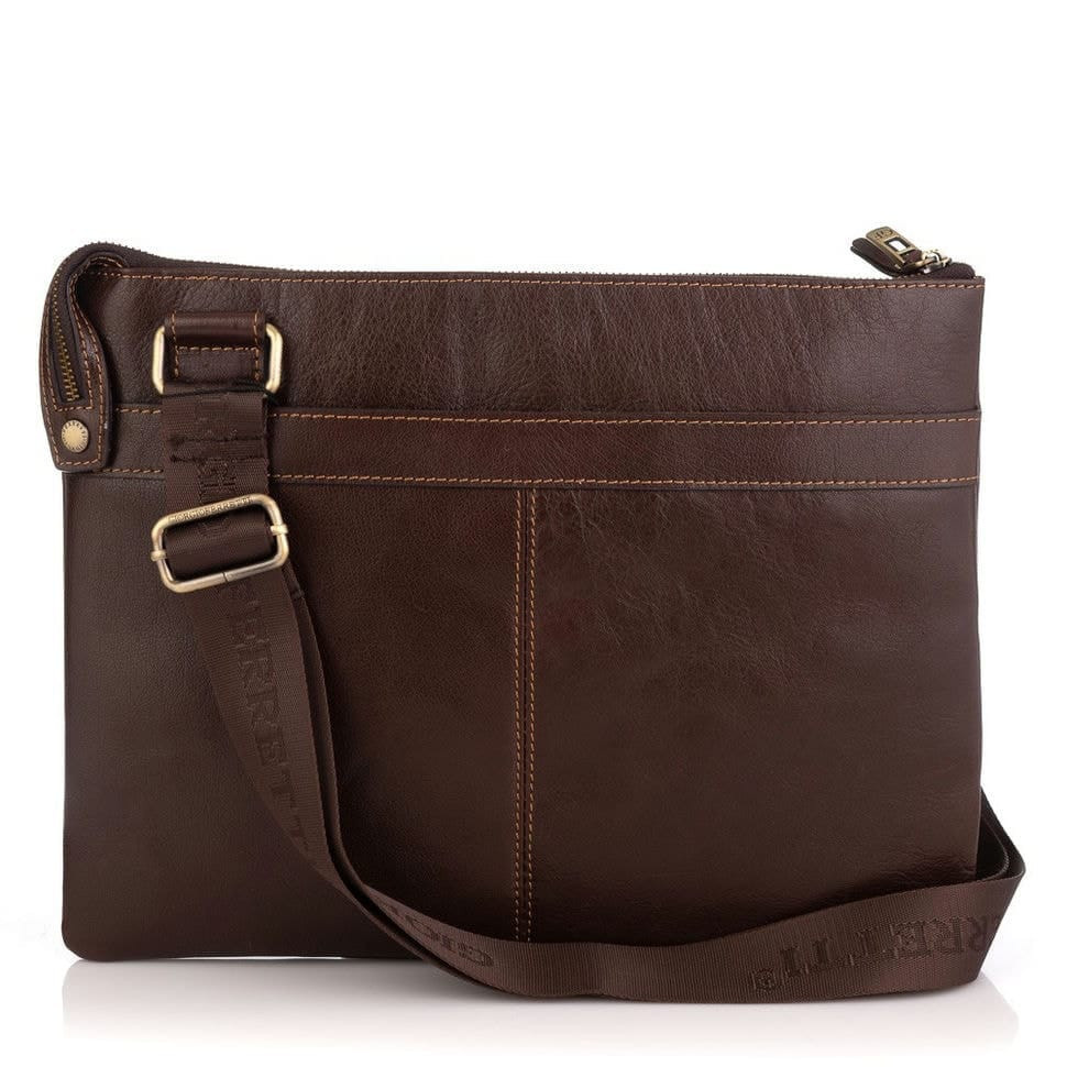 Чоловіча шкіряна сумка через плече GIORGIO FERRETTI GF3482-2 коричнева