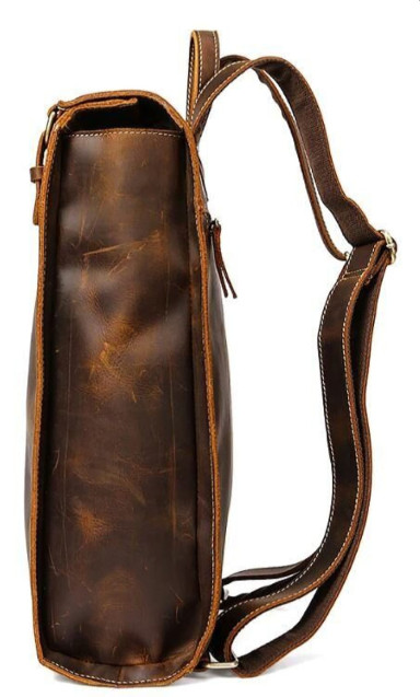 Рюкзак кожаный дорожный Vintage 14796 Коричневый