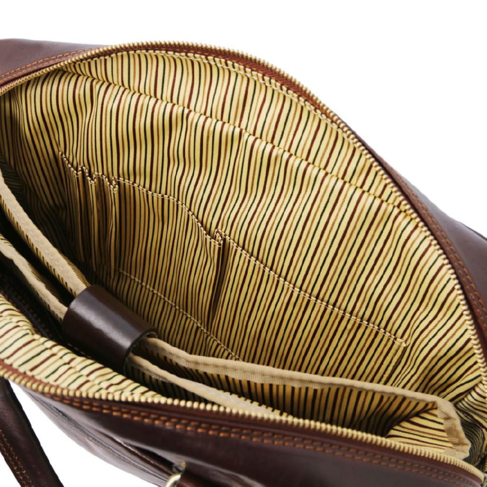 Шкіряна сумка для ноутбука з кишенями San Miniato Tuscany TL142026