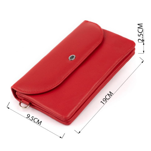 Містке жіноче портмоне на блискавці з натуральної шкіри Tony Bellucci 21971 Зелений