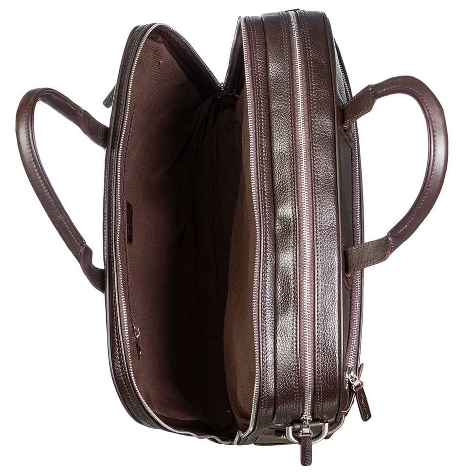 М'який портфель шкіряний BOND 1209-286 коричневий