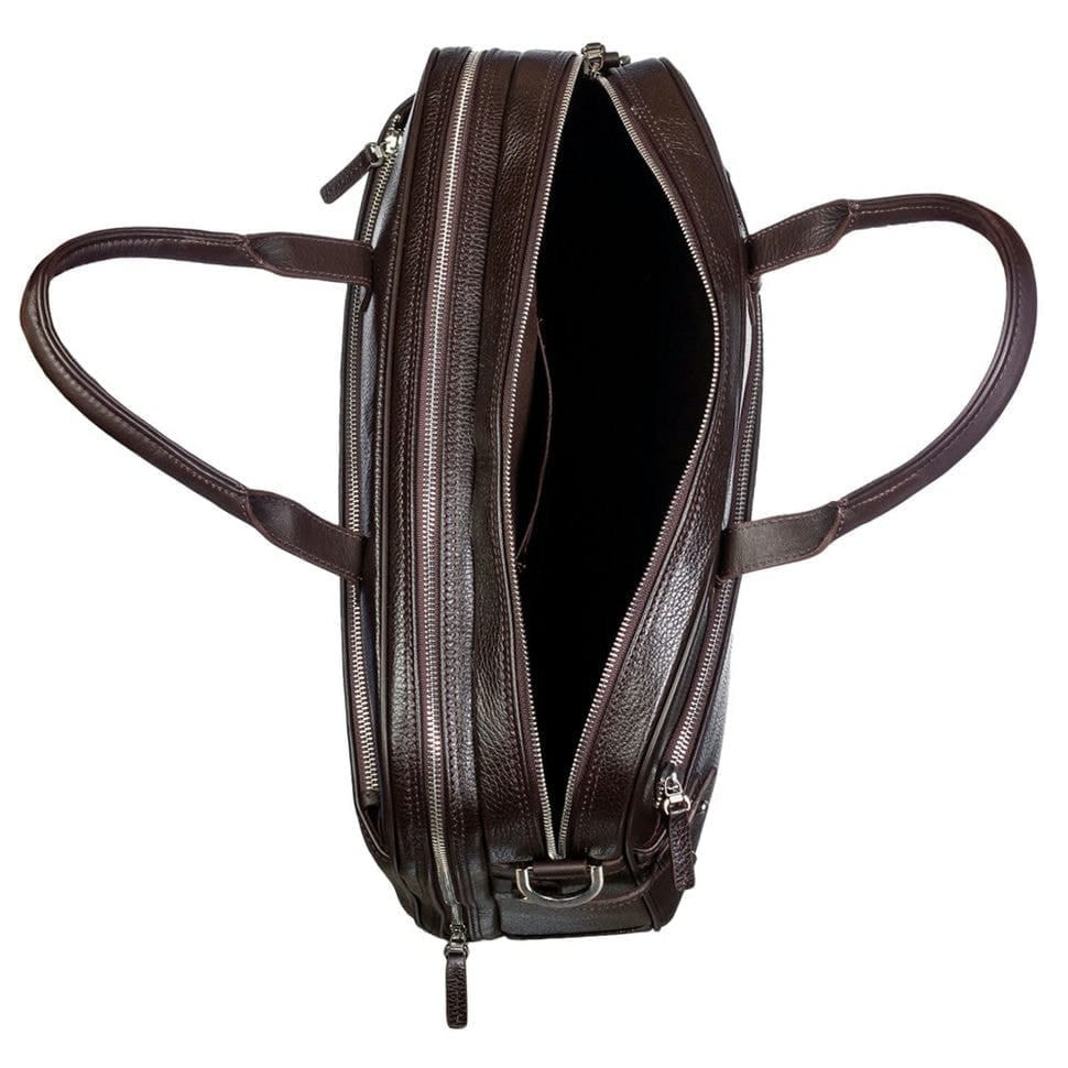 М'який портфель шкіряний BOND 1209-286 коричневий