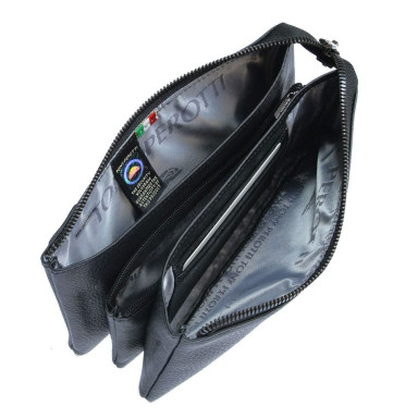 Leather wallet Newcontatto 2651 nero black