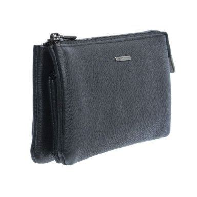 Leather wallet Newcontatto 2651 nero black