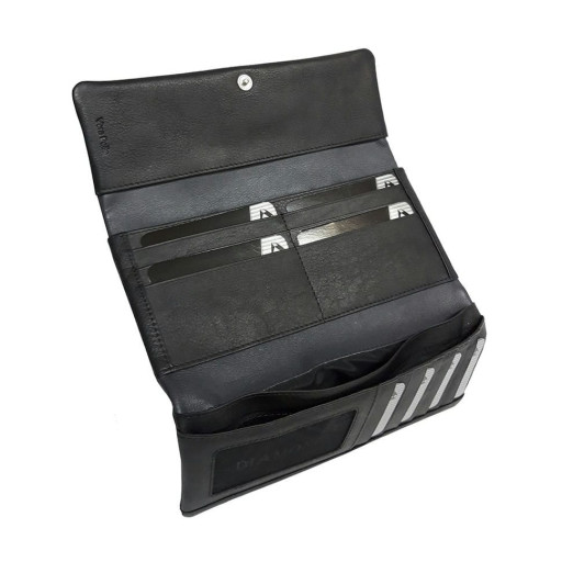 Шкіряне портмоне Diamante 2012 nero чорний