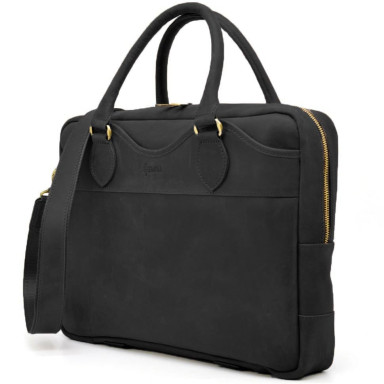 Mens bag made of genuine leather A4 Crazy Horse RA-8839-4lx TARWA black