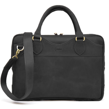 Mens bag made of genuine leather A4 Crazy Horse RA-8839-4lx TARWA black