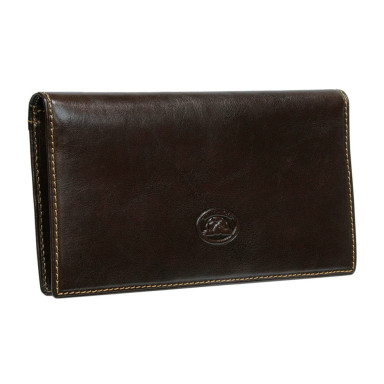 Leather wallet Italico 1696 moro brown