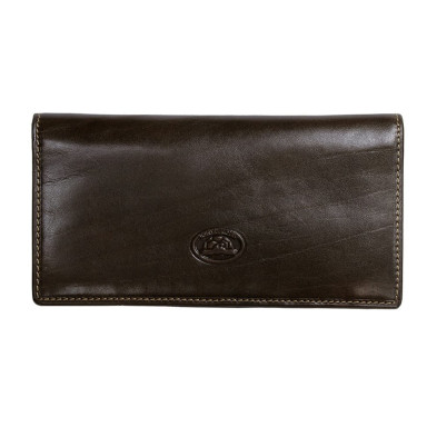 Leather wallet Italico 1696 moro brown