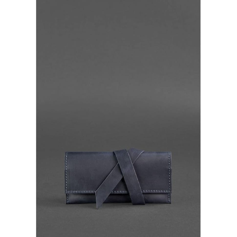 Шкіряний кисет для тютюну 1.0 синій