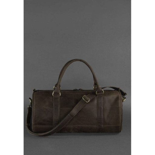 Шкіряна сумка Harper темно-коричнева Crazy Horse