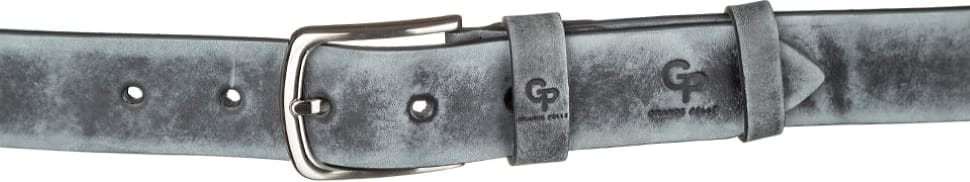 Ремінь чоловічий Grande Pelle 11064 шкіра Сірий