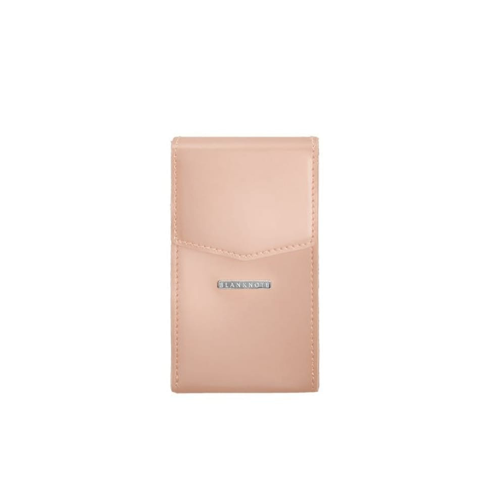 Mini Women's Vertical Leather Bag Pink Belt/Crossbody