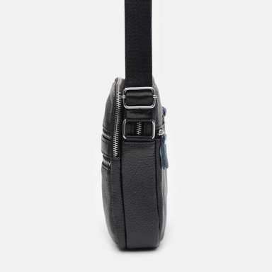 Мужская кожаная сумка Keizer K13646bl-black