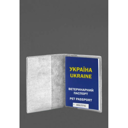 Кожаная обложка на ветеринарный паспорт 2.0 белая