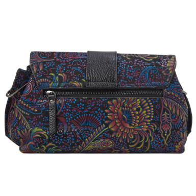 Сумка женская кожаная Desisan 7156-995 синие цветы