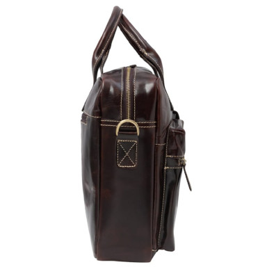 Портфель мягкий кожаный BUFFALO BAGS M7212C коричневый