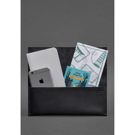 Шкіряний тревел-кейс Voyager 1.0 синій Crazy Horse