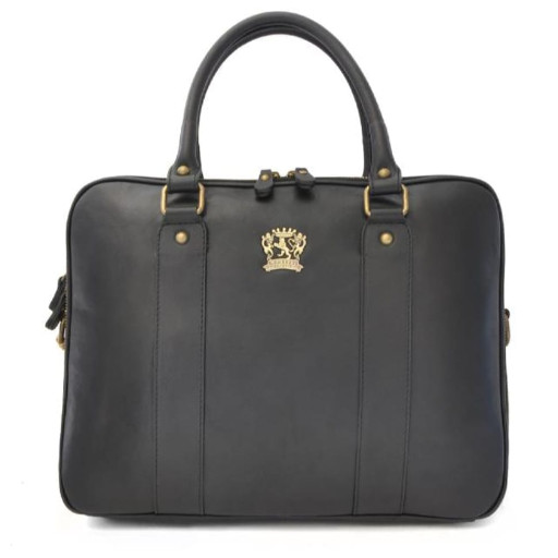 Pratesi BNE230 - Briefcase Magliano in cow leather Bruce Black