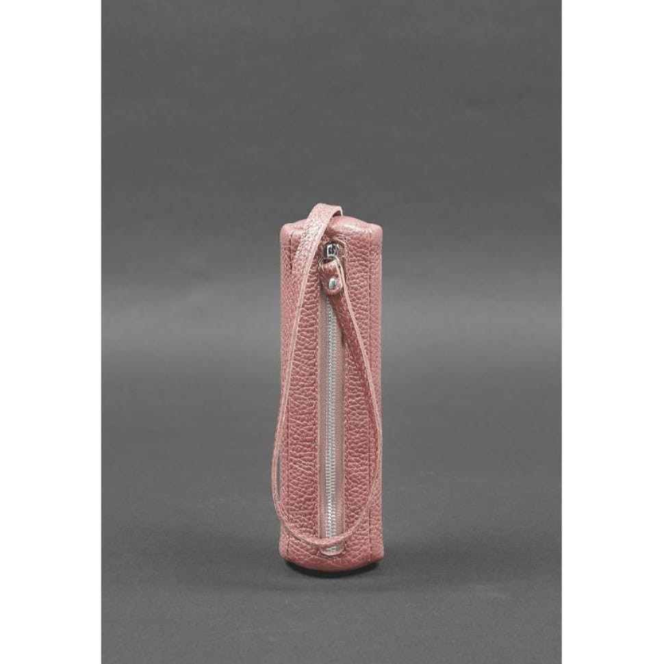 Жіноча шкіряна ключниця 3.1 Тубус XL рожева