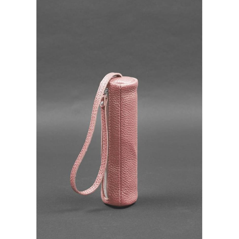 Жіноча шкіряна ключниця 3.1 Тубус XL рожева