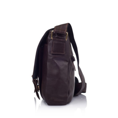 Men's leather shoulder bag made of calfskin TARWA GC-6045-3md