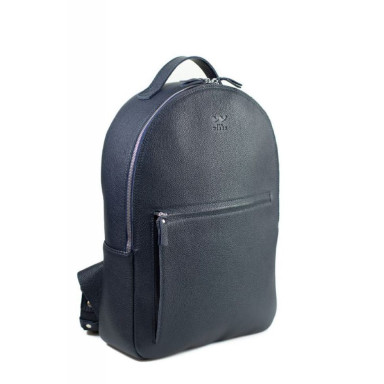 Groove L leather backpack navy blue floatar