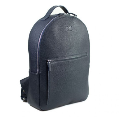 Groove L leather backpack navy blue floatar