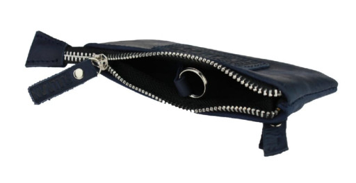 Ключниця шкіряна сумочка для ключів SULLIVAN k3 (5.5) синя