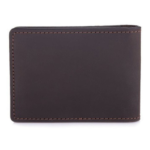 Затискач-портмоне Grande Pelle 107120 коричневий крейзі хорс